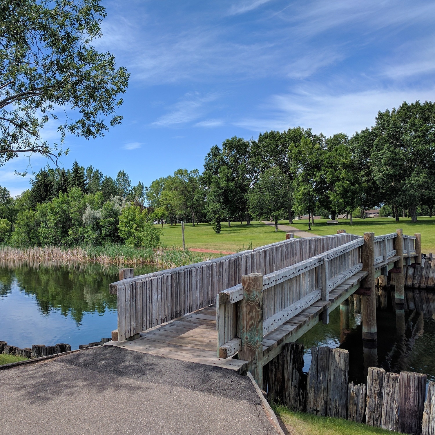 The park is named after Nicholas Sheran who was one Alberta's first miners and coal operator. It's the perfect spot for a run, walk or cycle around the lake. You might even catch a fisherman on the shores trying to catch a fish!