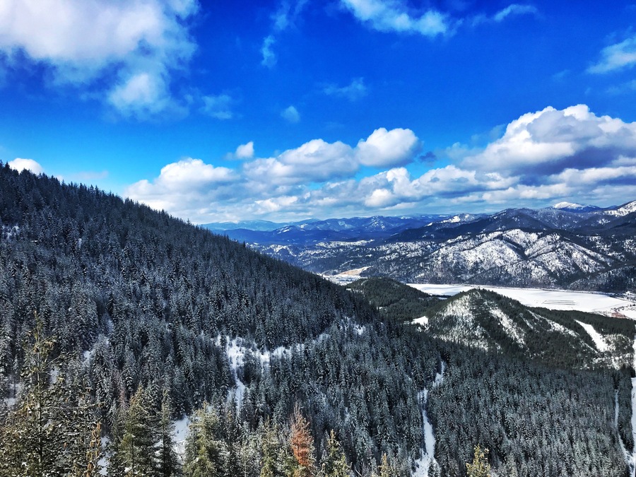 This photo shows how angle is everything, be flexible, and be BRAVE. I held my iPhone 7+ out of the Gondola to capture this image looking back, but was able to hide the proof of the gondola completely. #ontheroad