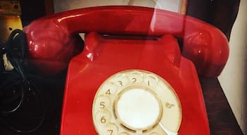 In Pondicherry, the french colony houses some really interesting and quaint cafes. One of them is Cafe des arts - a french bistro that displays great books and vintage things like this old school ring-ring phone. 

#red #pondicherry #vintage
