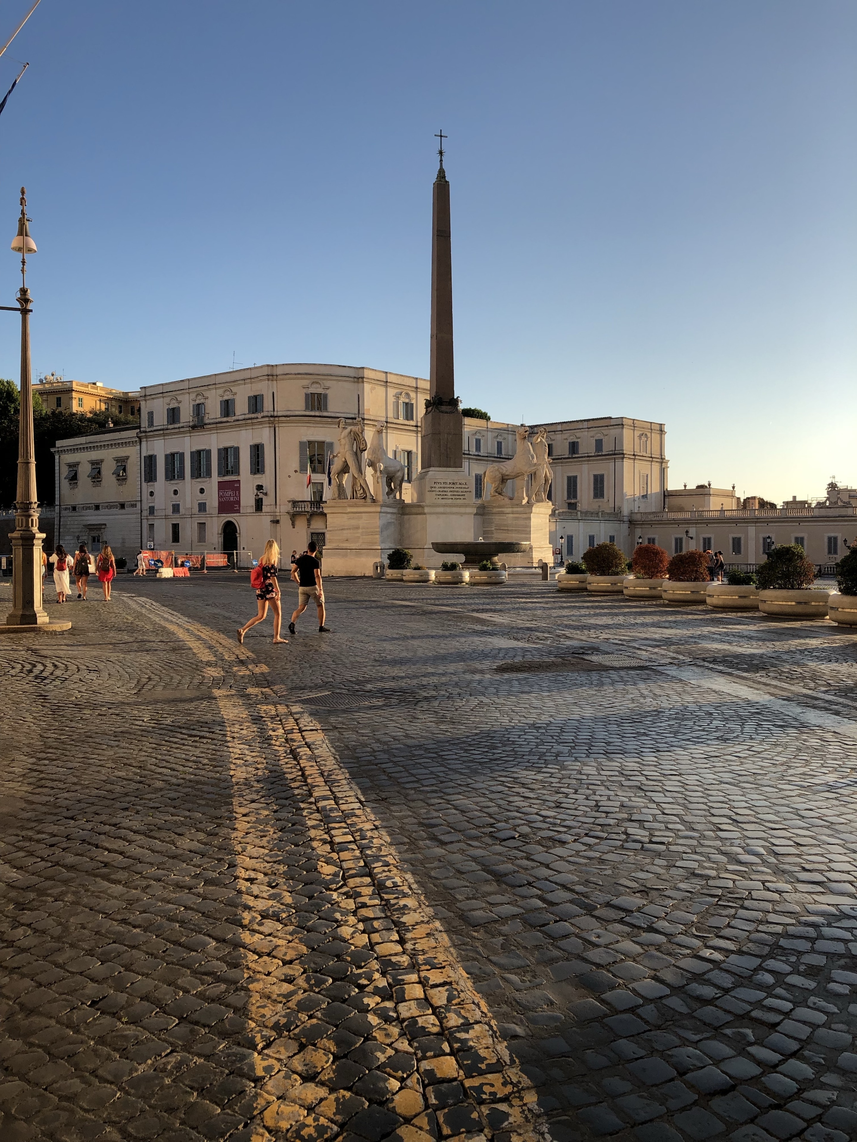 View from a place known as the Piazza del Quirinale in Rome, Italy. This area is one of the official residences of the President of Italy, and has also been the residence of around 30 Popes throughout history.