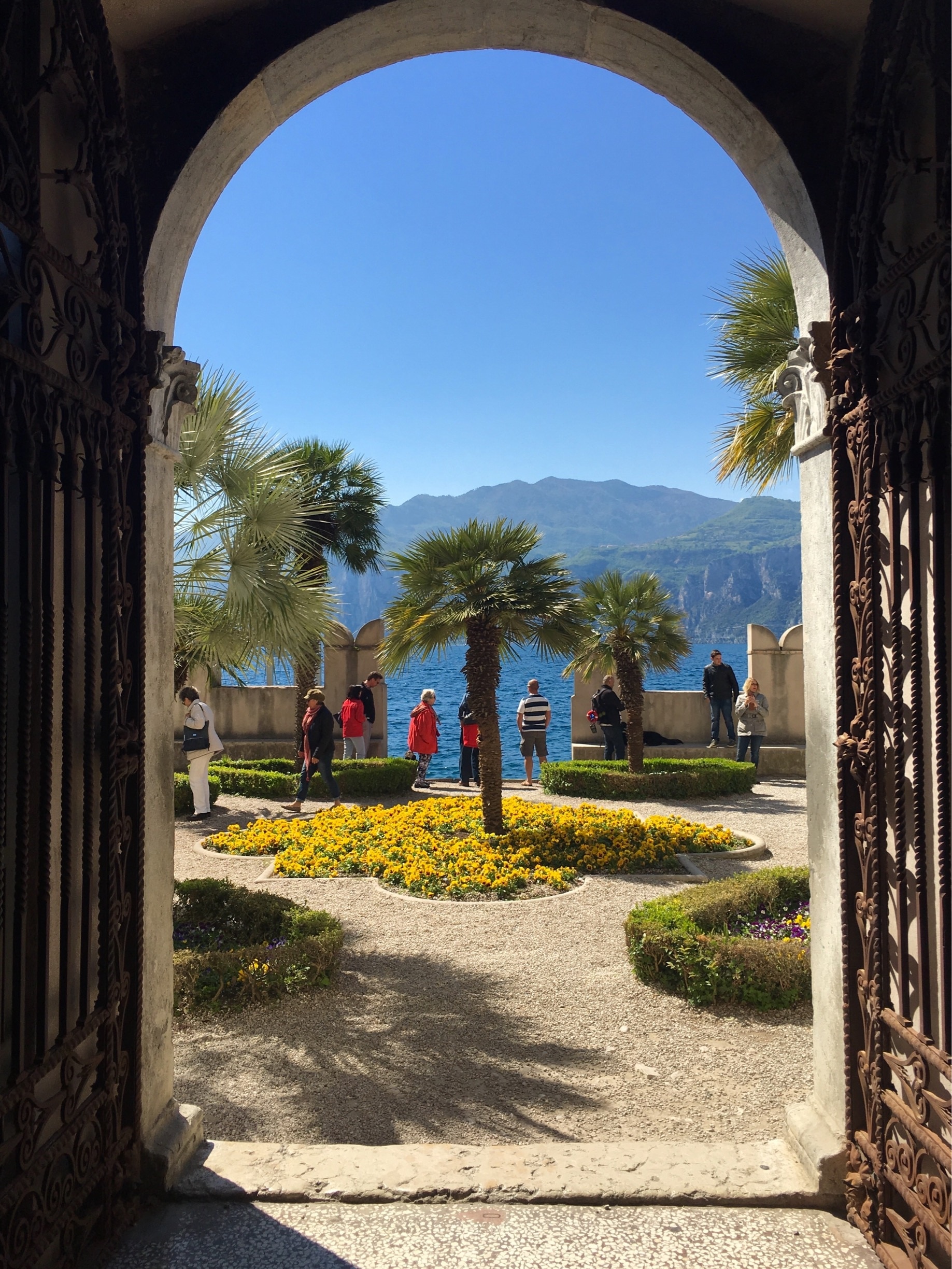 Garden of the Palazzo dei Capitani, Malcesine, Lake Garda
