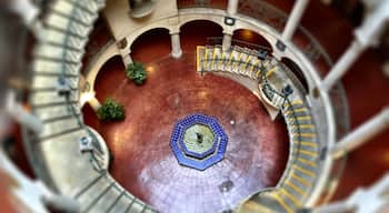 One of my favorite places at the Mission Inn is a bit hard to find. It's near the back of the property where there's a several story open atrium with a gorgeous spiral staircase that seems to float in mid-air. It's absolutely stunning to see in person.

#details