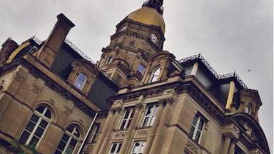 Vigo County Courthouse, dedicated 1888. Architect Samuel Hannaford. The courthouse bell was partially paid for by a bequest from Col. Francis Vigo himself. On the National Register of Historic Places. #nrhp #architecture