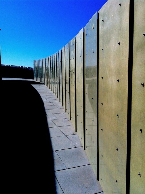 Architectural view of the Nevada Museum of Art in Reno, Nevada.