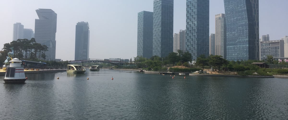 New modern town of songdo south korea