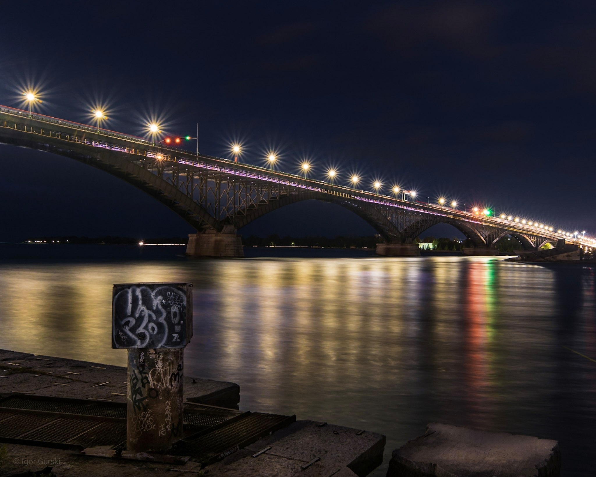 Peace Bridge at night! From the Bird's island pier.
#likealocal 