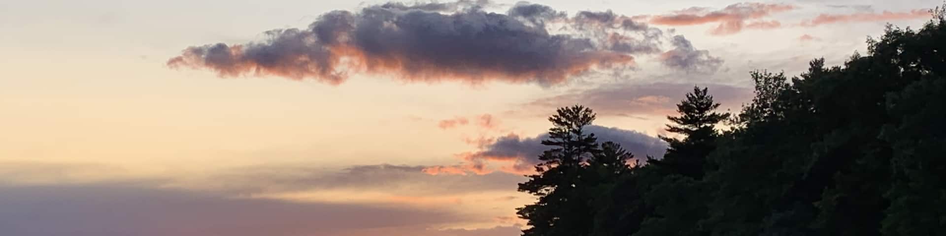 Sunset over Wilson Lake is just amazingly beautiful.
