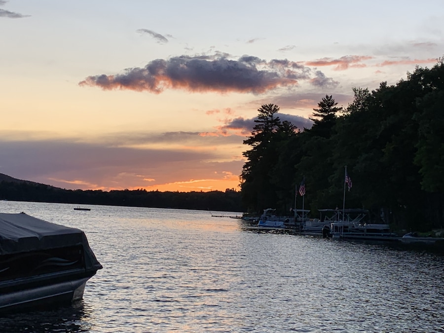Sunset over Wilson Lake is just amazingly beautiful.