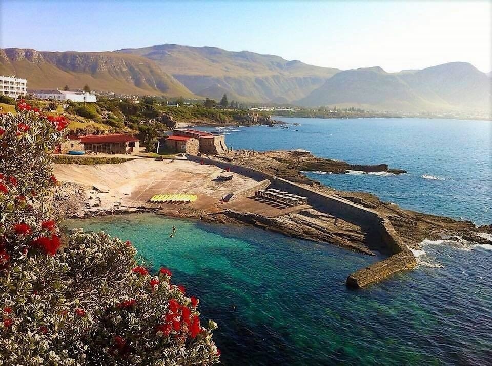 Magnificent view over the Old Harbour in Hermanus, South Africa 