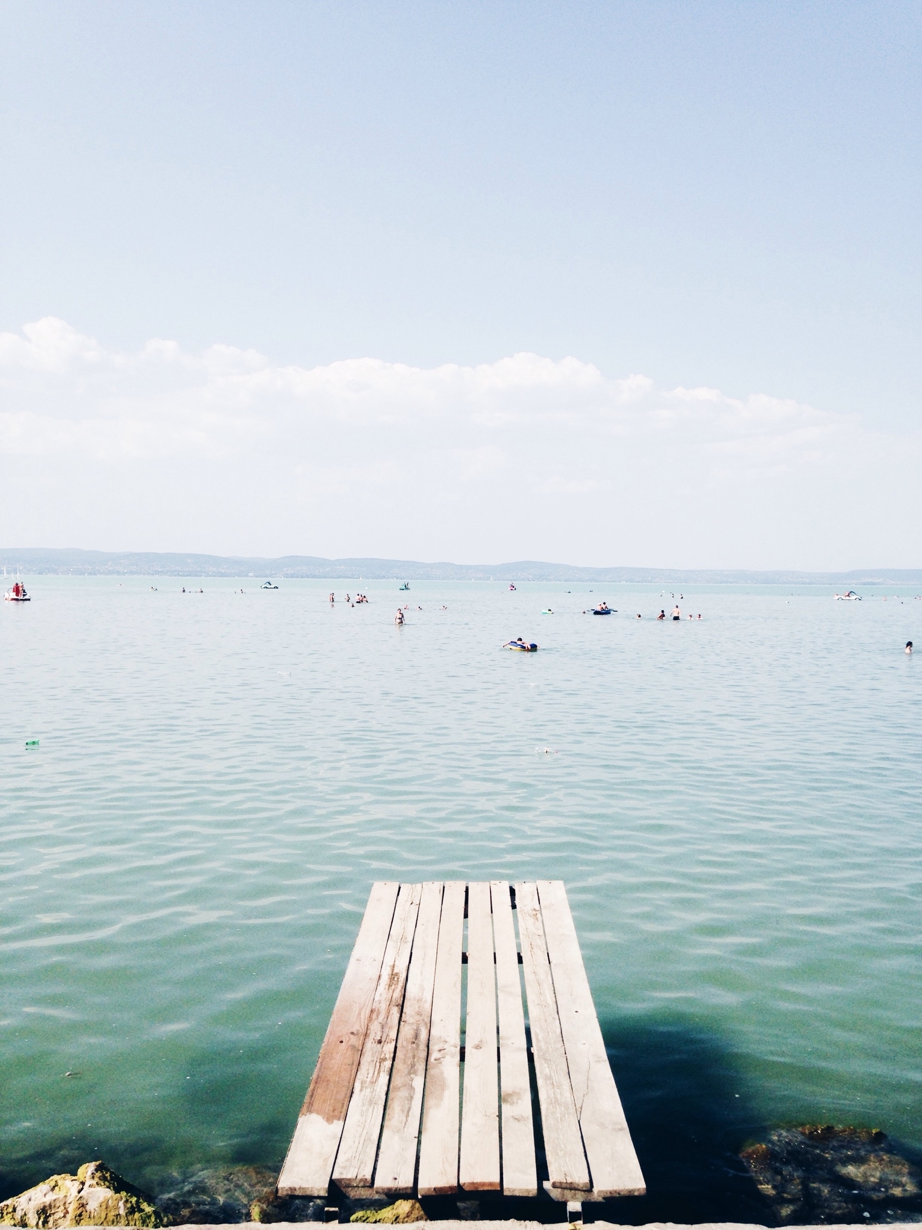 Visiting the Balaton lake in Hungary. A special lake where you can walk more than 500m without swimming and the deepest point is only 3m. It is also one of the biggest lakes in Europe. #travel #lake #hungary