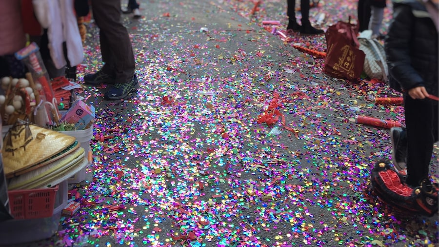 More lunar new year celebrations. Clearwater with poppers and glitter bombs. #newyork #perspectives #lunarnewyear #ontheroad