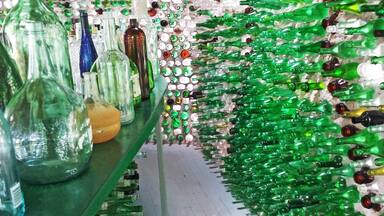 The Bottle Houses at Cape Egmont are a fun local site.