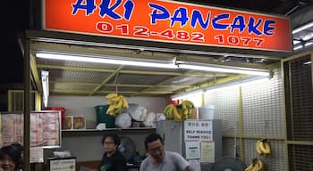 If you into Chinese pancakes try the ones here. I like banana and Hawaiian.  Eat it hot while still crispy 