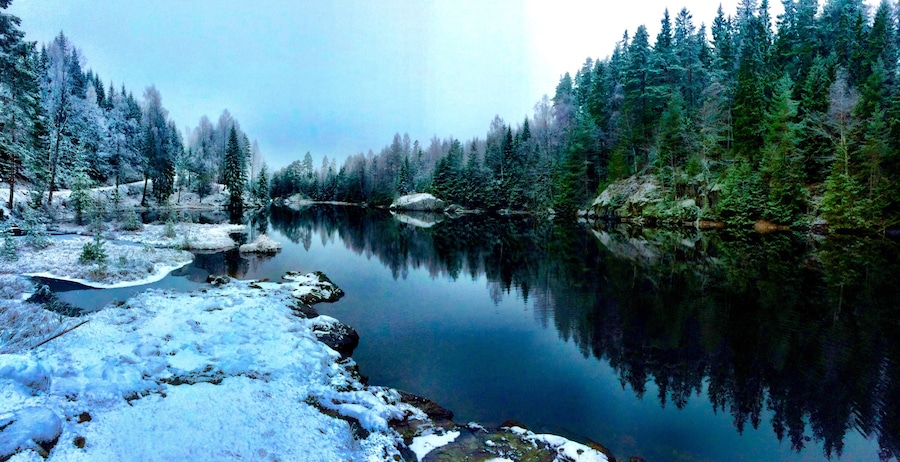 A small lake called Åmotdammen.
