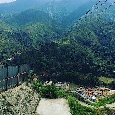 Although the Teleferico isn't up and running (yet--maybe by October) it was beautiful to look at the Andes mountains!
