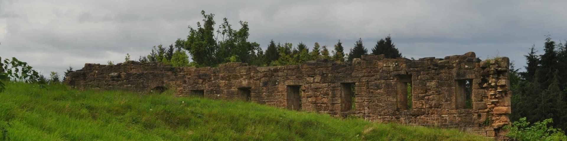 Much reduced ruins of Castle with connections to Mary, Queen of Scots. Lanarkshire; Scotland.