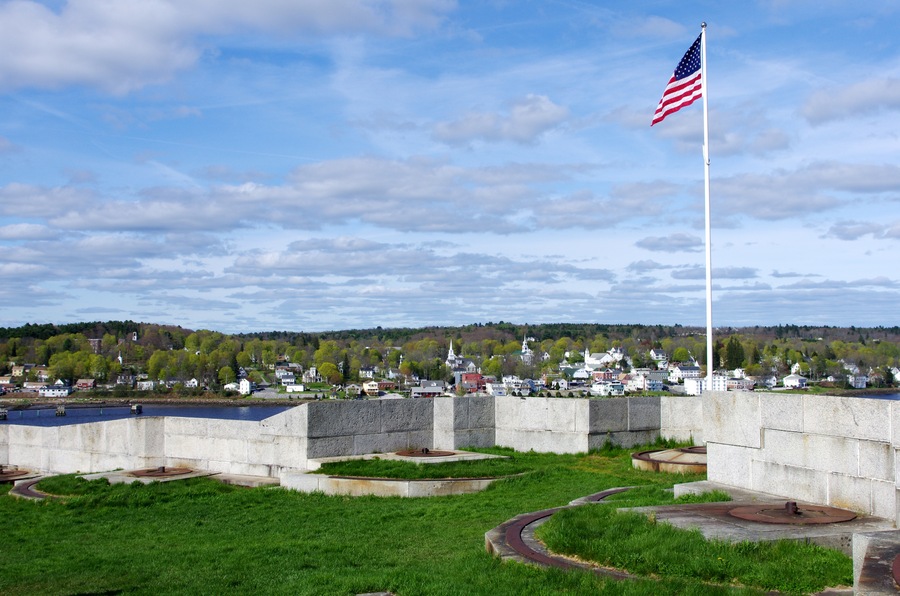 This lessor known Fort Knox protected the Penobscot Narrows. #OnTheRoad