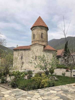 A little bit outside Azerbaijan’s second city you’ll find this cute small church, surrounded by the mountains it’s pretty picturesque.