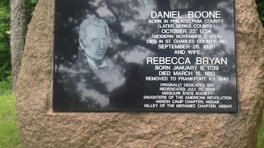 Daniel Boone grave site, Warren County, Missouri. 