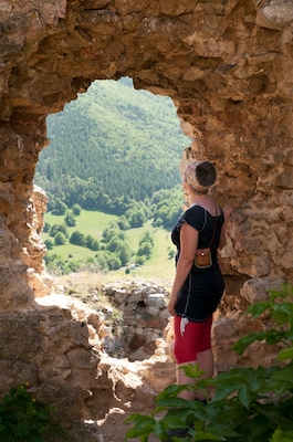 'My senses were bewildered from the first moment I set eyes on the fortress. It is indeed a magnificent sight (I couldn't get enough of); still, I was dying to get to its top, so I pushed my limits and climbed the steep ridge in no time. The lush surroundings flooded my soul and caressing the enduring walls actually transported me seven centuries back. And I bet that even then, the churn inside and outside of the fortress walls was tamed by the outstanding peacefulness of the nature.'