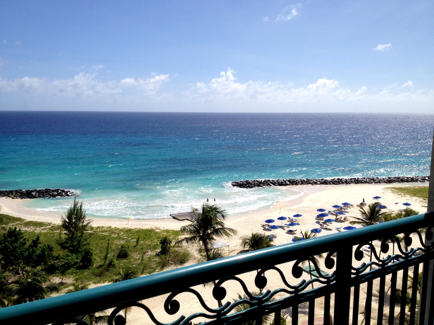 Caribbean islands are so beautiful! Each island has its own identity and many have beautiful beaches that range in colors from turquoise to dark #blue.

This is a photo we took from the balcony of our hotel room (Hilton https://tinyurl.com/Barbados-Hilton ) at Needham's Point in Barbados. It is a popular beach with both visitors and locals alike.

Needham's Point is located at the southern end of Carlisle Bay, which is on the south west tip of Barbados. To get to this beach from Bridgetown the capital, takes about 14 minutes. 

More photos and travel adventures. http://travelwith2ofus.com/

#aquatrove #Barbados #Caribbean