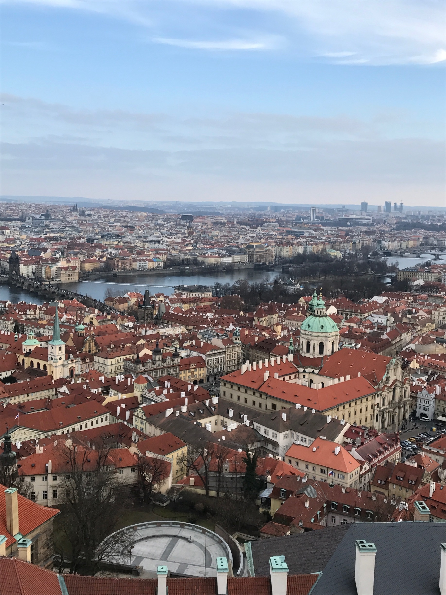 If you're in Prague go up the tower to see the most amazing views. There was a lot of steps to climb, but 100% worth it. 