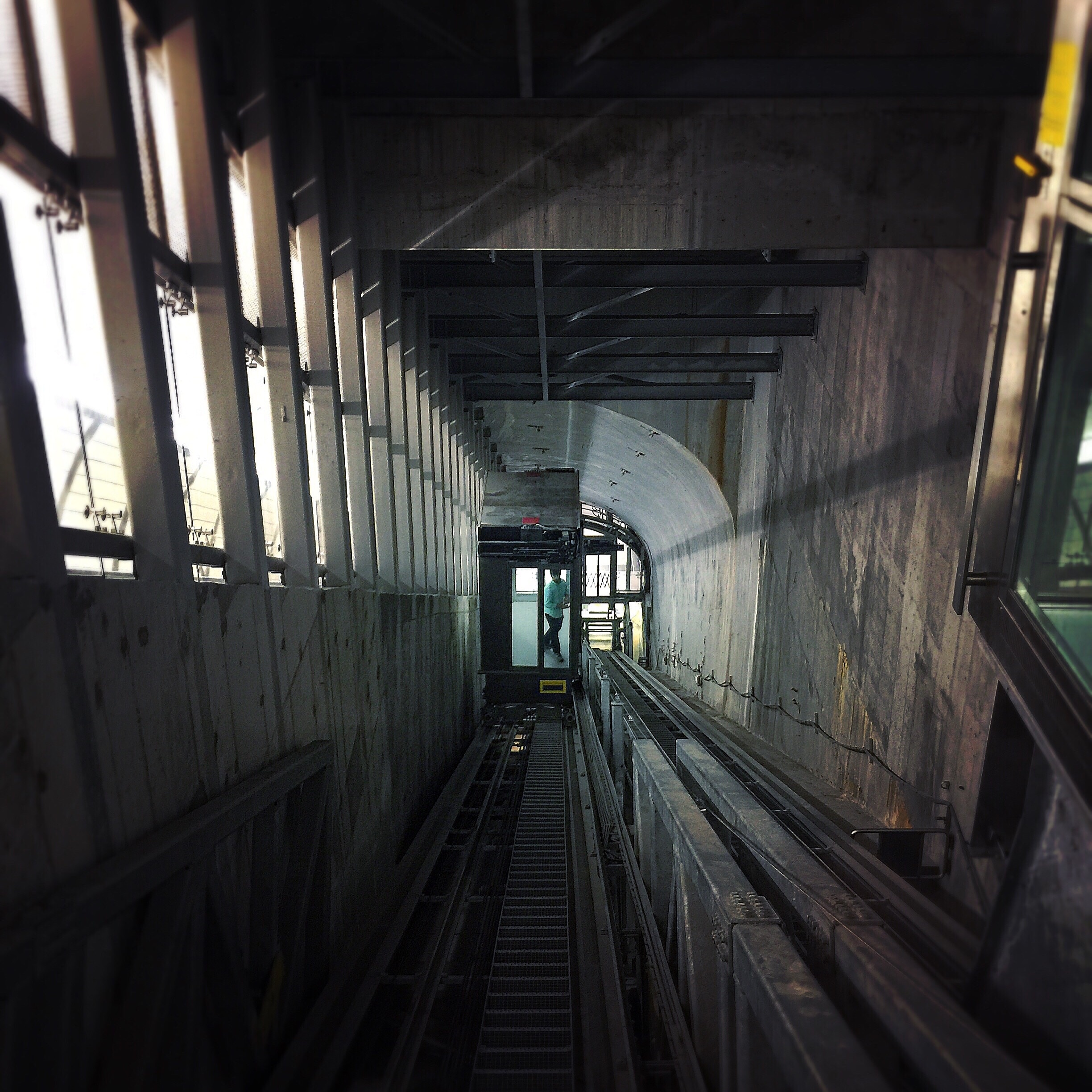 New 7 train station incline elevator. Played a huge part in the extreme delay of this station opening. 