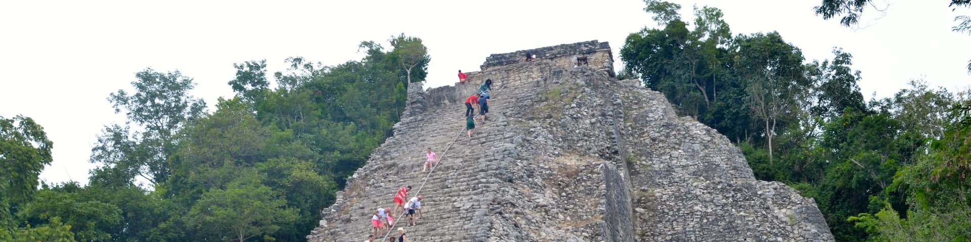 This was my favourite part of our Mexico trip. You cycle through the jungle & discover Mayan ruins along the way. The Mayan temple is at the end & it is the only one in which climbing is permitted! There are amazing views of the jungle from the top. December  2014