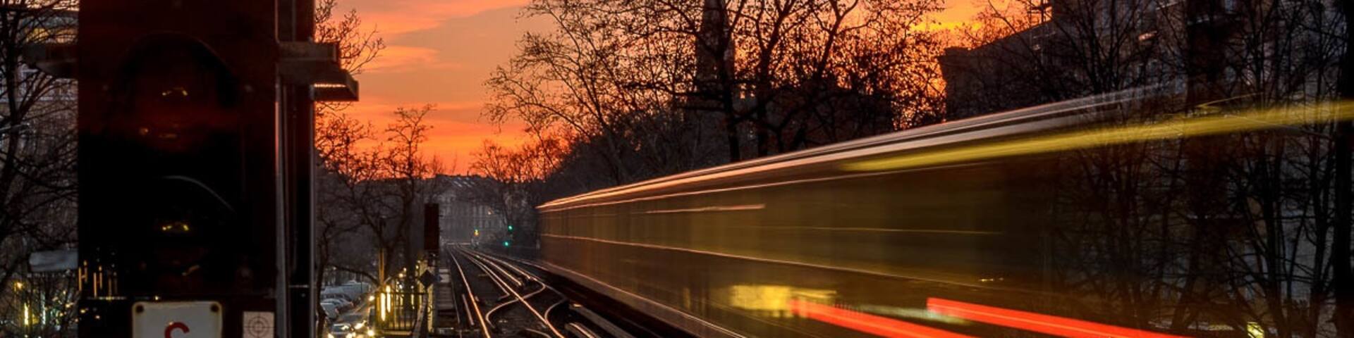 #GoldenHour in Berlin while waiting for a #UBahn. Actually I waited for a second train to make sure I could get my photo.