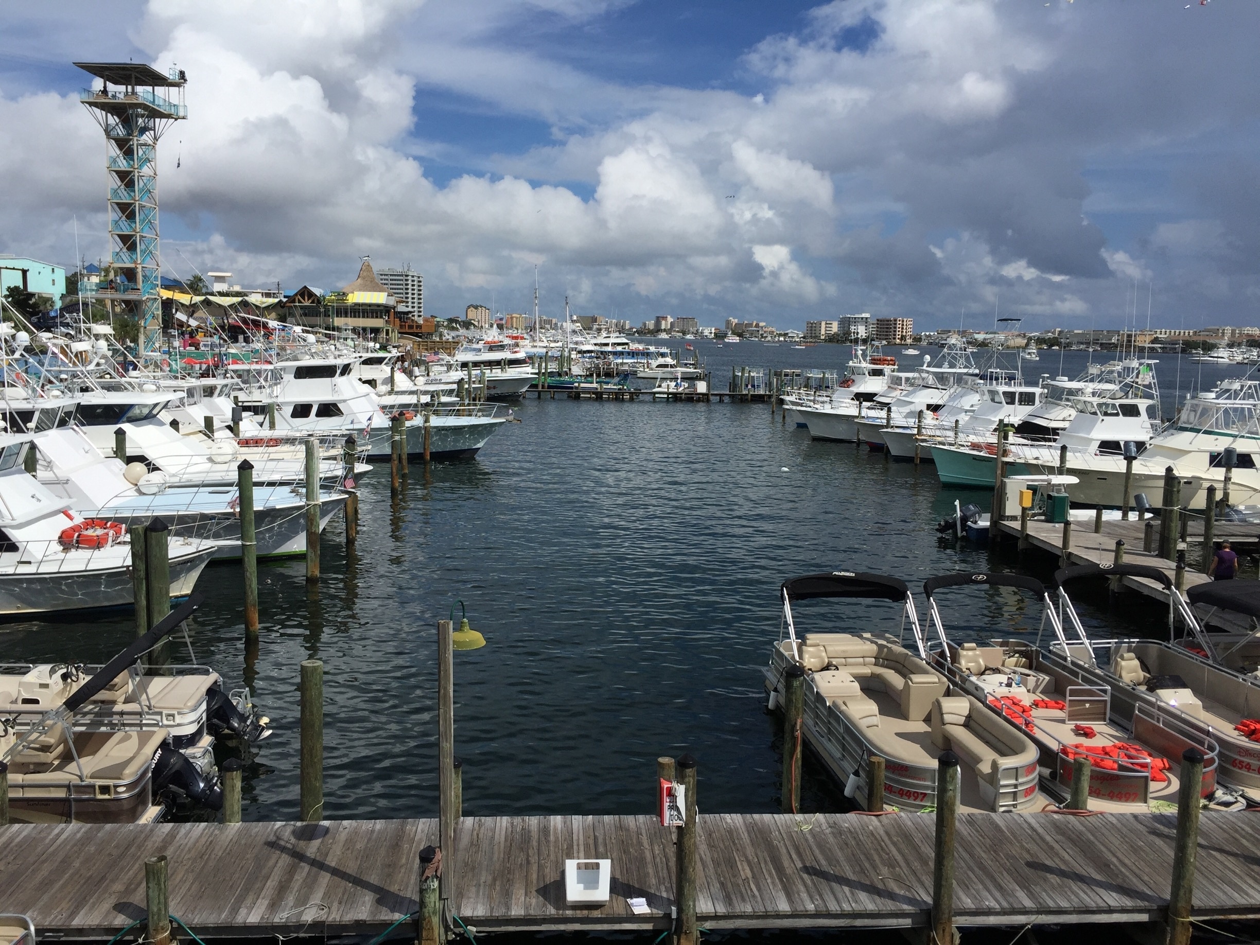 Destin harbor is a fun place to visit and see the daily catch come in or go out on a fishing trip