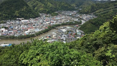 View of city of Shimoda from the end of rope way. This is the right side of the view.
