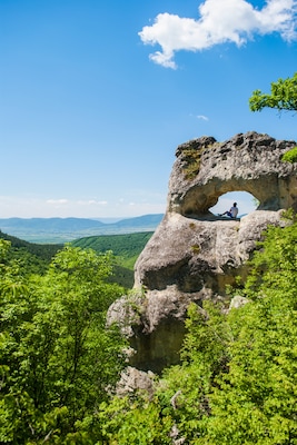 The eye of nature.
This rock formation is called "The eye of Osmar" because it is located near the village Osmar.
It is completely a creation of the nature and will always amazes me!