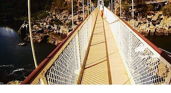 The Cataract Gorge is in Launceston, Tasmania, Australia.