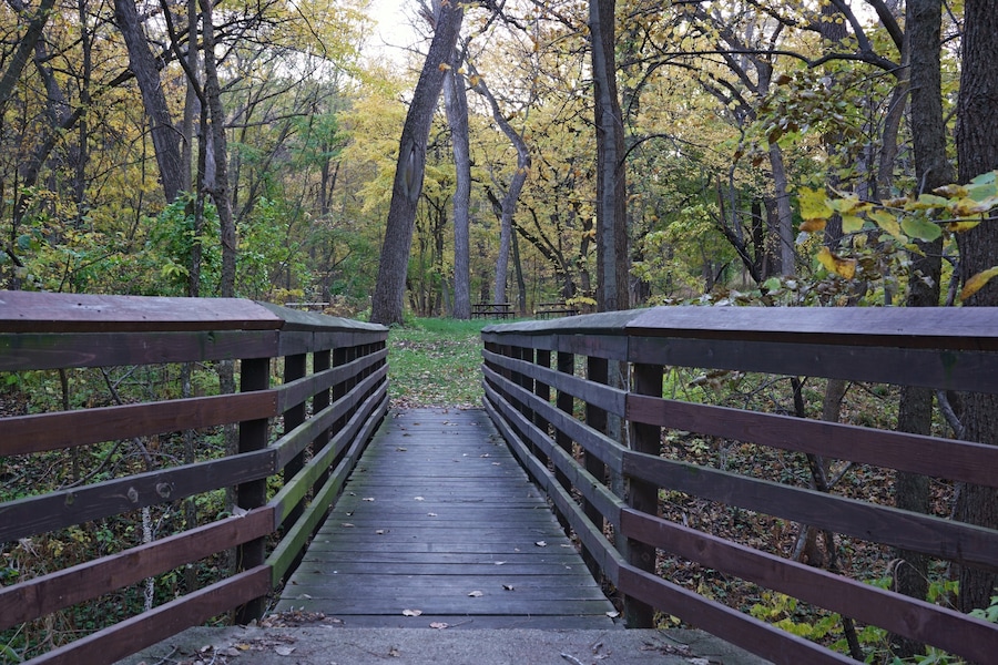Beautiful park that runs along the Missouri River