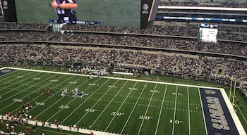 If you're a football fan, Cowboy's Stadium should be a must do on your list. The stadium is huge, with a retractable roof and a screen that is 72' high by 160' wide.