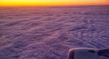 Sea of Clouds somewhere above the Atlantic Ocean 

#Travel #Clouds #Sunset