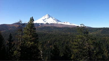 A look at Mount Hood from the best viewpoint on the trail.