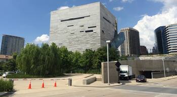 State of the art architecture of the Perot Museum, it beautifully integrates between the natural environment and the urban structure in its design.