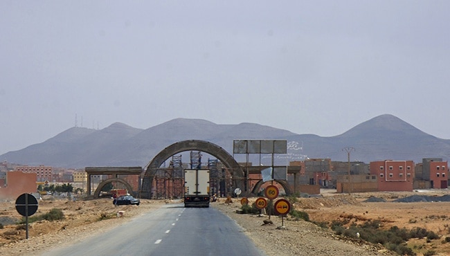 City entrance to Guelmim.