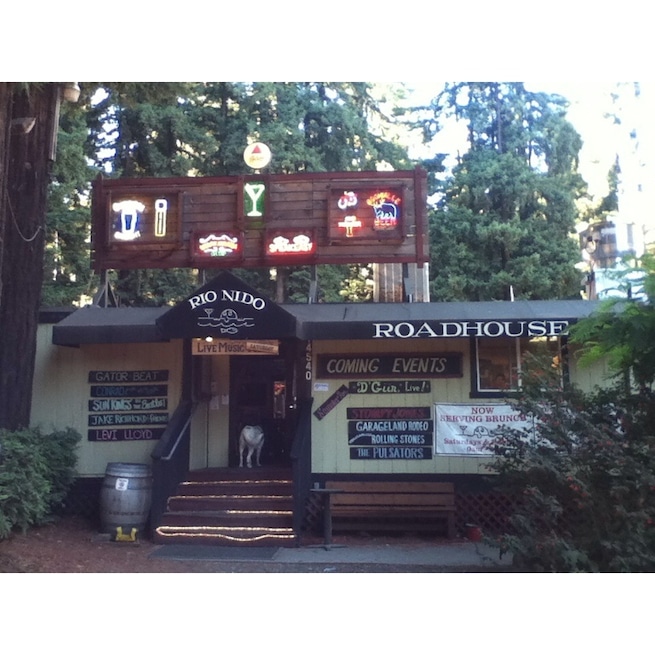 My favorite OUTDOOR music venue Dance under world famous tall redwood trees. There slogan... "The most fun you can have in a trailer, well almost.". Favorite local band there ... Dgiin