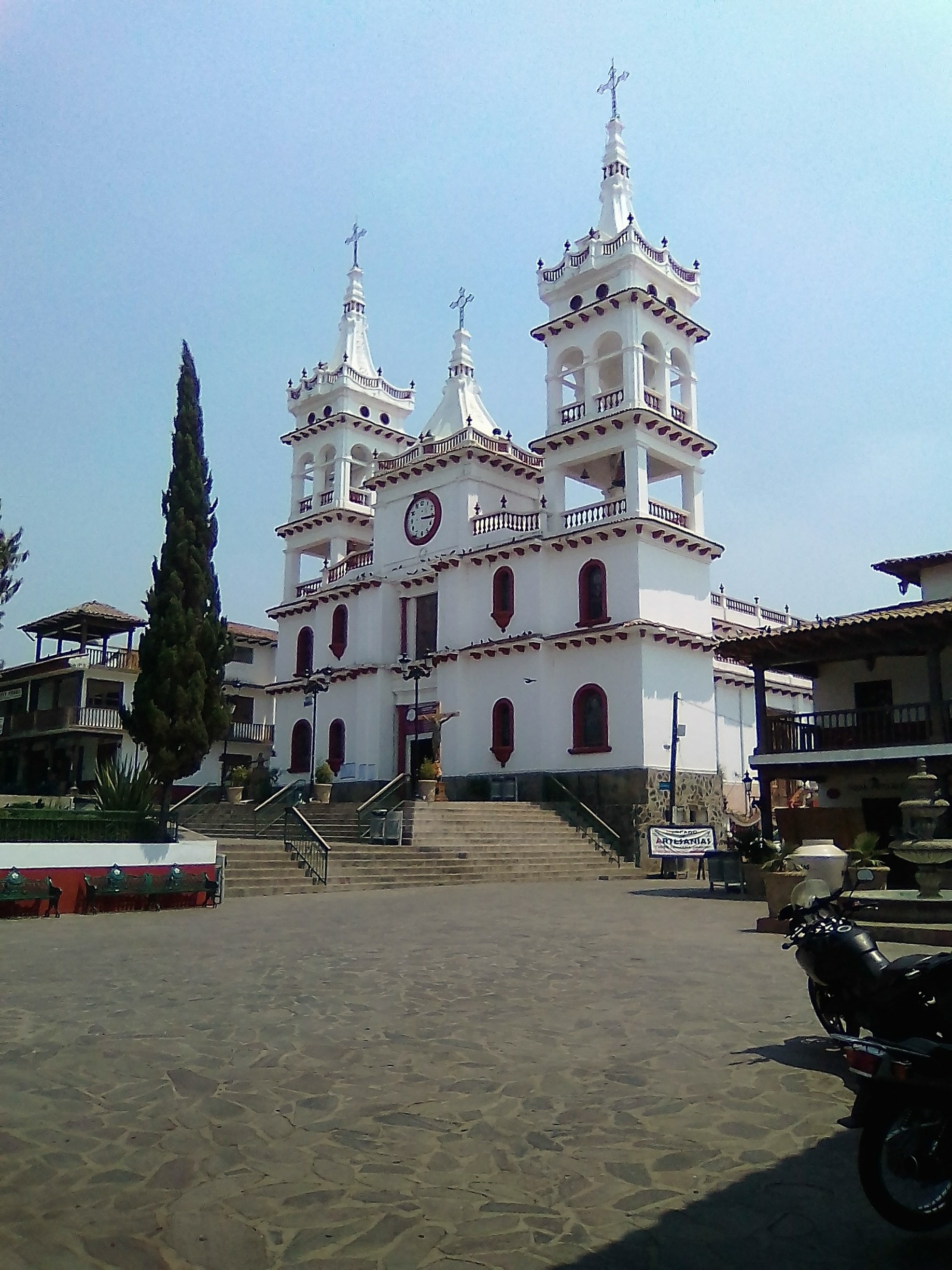 The church in the mountain town of Mazamitla, Jalisco, Mexico