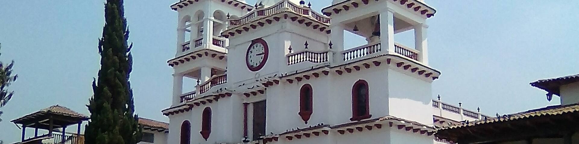 The church in the mountain town of Mazamitla, Jalisco, Mexico