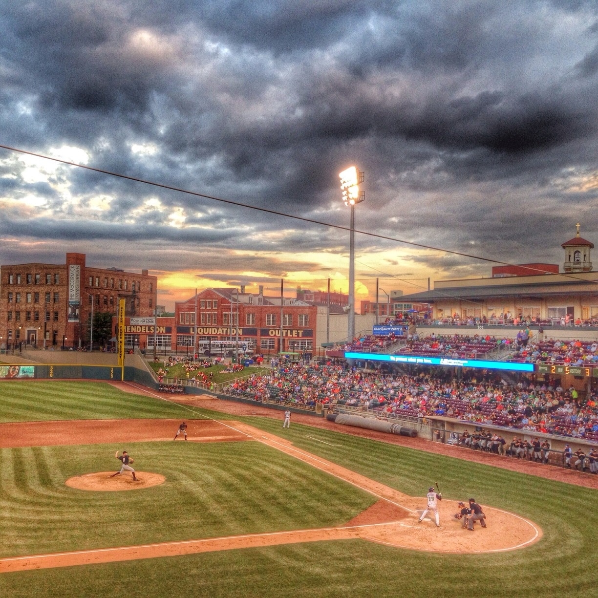 The Dayton Dragons are a farm team for the Cincinnati Reds.  It's minor leagues, so it's way cheaper and just as much fun.