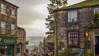 The charm of the quintessential English village @ Haworth, Yorkshire, UK (Jan 2013): the village home of the Brontes.