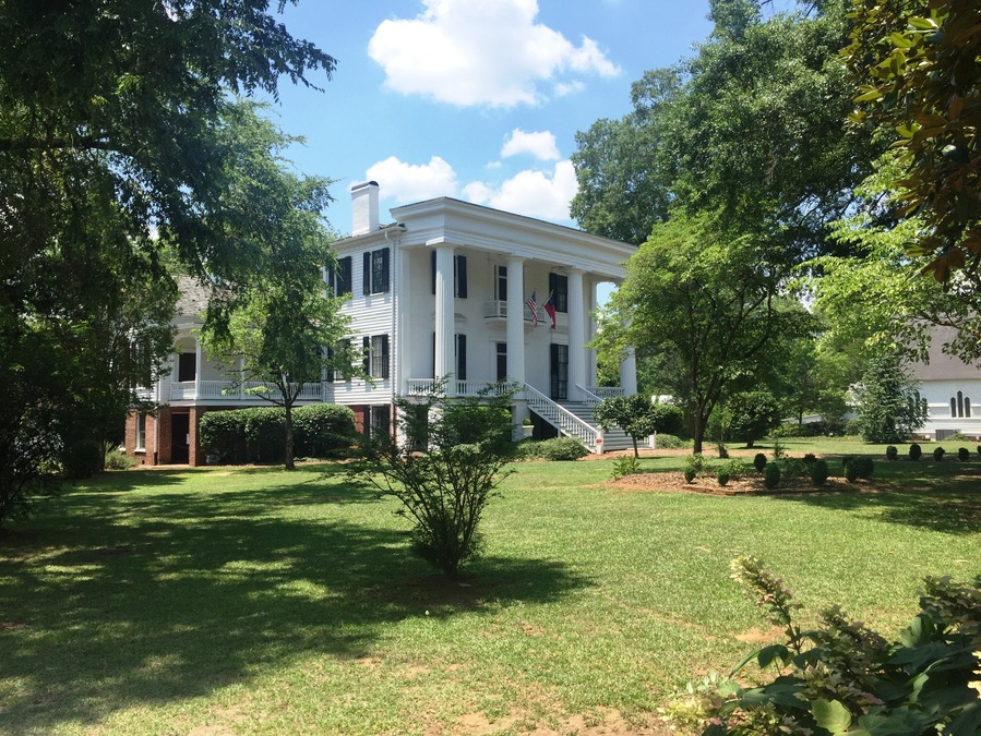 i passed through Washington, Georgia recently, a town where some of my family lived many years ago. The Robert Toombs Historic Site is located at 216 East Robert Toombs Avenue in Washington, Georgia. It was the home of Robert Toombs (1810-85), who was a pro-Union U.S. Representative and U.S. Senator, and then a Confederate General and Confederate Secretary of State during the American Civil War. Operated as a state historic site, the 19th-century period historic house museum also features exhibits about the life of Toombs. The house was declared a National Historic Landmark in 1973.