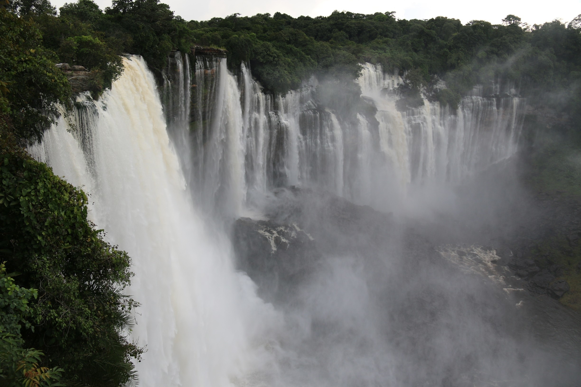 Kalandula Falls (formerly Duque de Bragança Falls during Portuguese rule) are waterfalls in the Malanje Province, Angola, around 350 km away from Luanda. The falls are from Lucala River.