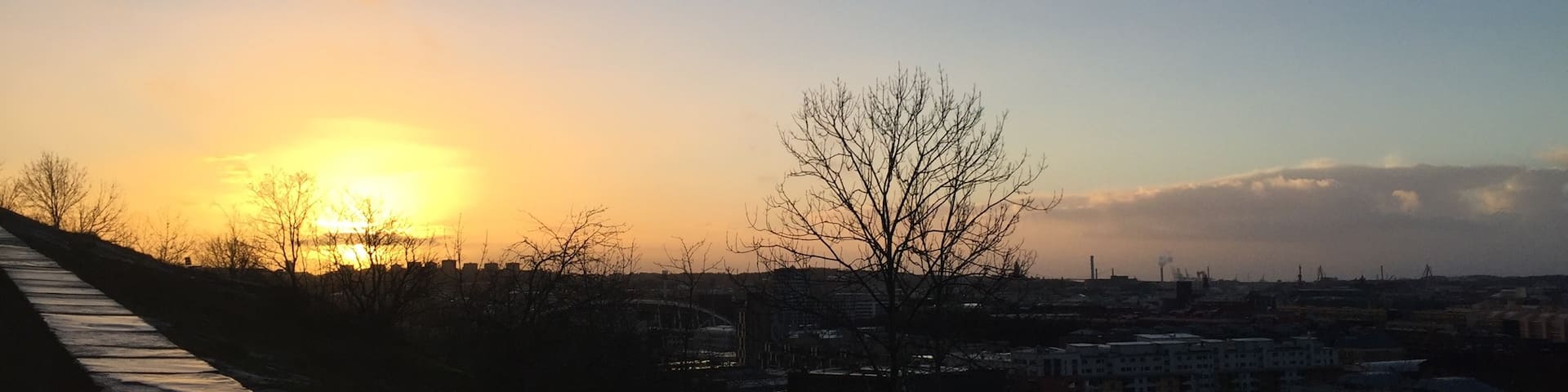 A beautiful sunset over Gothenburg!
