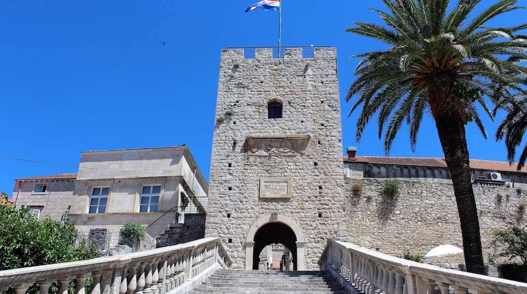 Gamlebyen i Korcula, Korcula, Dubrovnik-Neretva, Kroatia