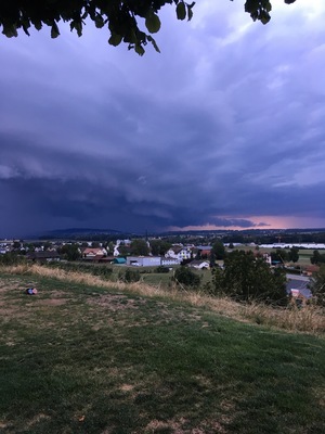 Beautiful scenery not far from the Golfclub Erlen...while waiting for the rain to come :)
The view of Erlen, Weinfelden District, in the canton of Thurgau, Switzerland