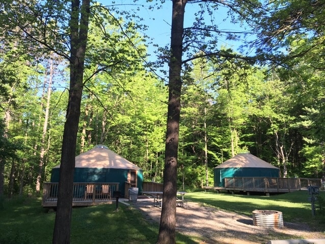 They now have yurts in Adison Oaks county park campground, nice trails and lake #campground #michigan #yurts
